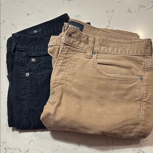 3 pairs J Crew Men's Corduroy Pants - Navy, tan, gray